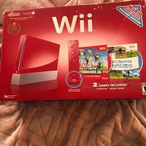 Red Nintendo Wii